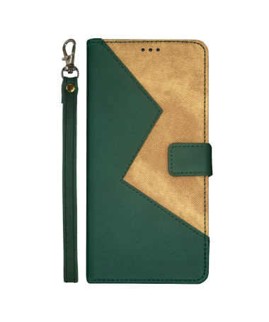 Housse Xiaomi Redmi Note 14 Pro 5G / Poco X7 IDEWEI bicolore à lanière Vert foncé - photo 5