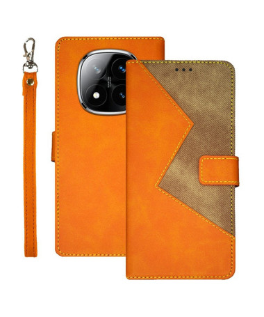 Housse Xiaomi Redmi Note 14 Pro 5G / Poco X7 IDEWEI bicolore à lanière Orange - photo 17