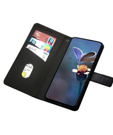 Housse Xiaomi Redmi Note 14 Pro 5G / Poco X7 IDEWEI bicolore à lanière Bleu marine Marron Noir Orange Rouge Vert foncé Violet - 
