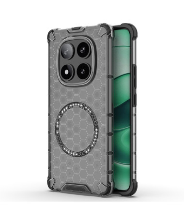 Coque Xiaomi Redmi Note 14 Pro 5G / Poco X7 - Design Nid d'Abeille et MagSafe