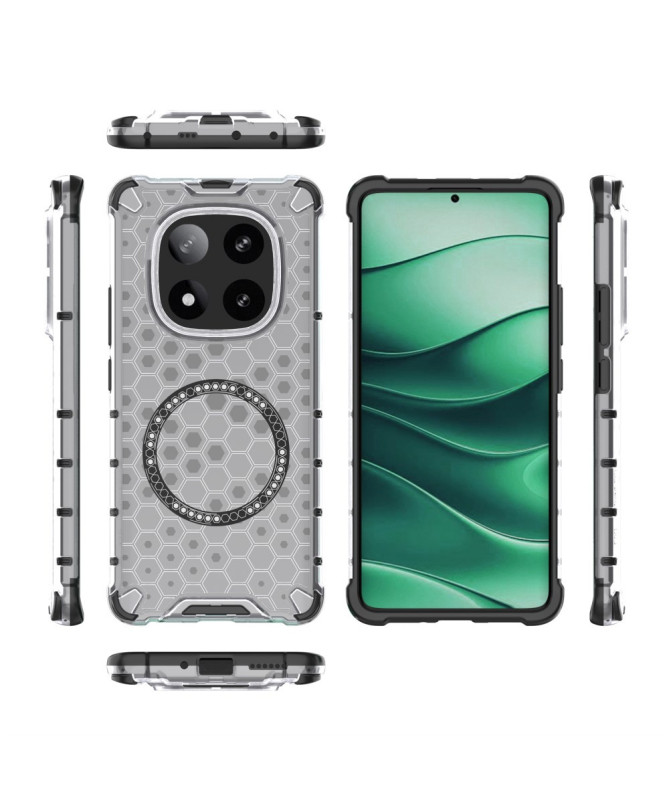 Coque Xiaomi Redmi Note 14 Pro 5G / Poco X7 - Design Nid d'Abeille et MagSafe