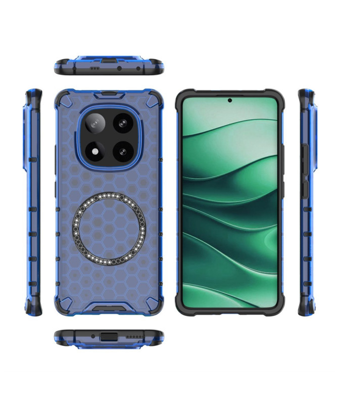 Coque Xiaomi Redmi Note 14 Pro 5G / Poco X7 - Design Nid d'Abeille et MagSafe