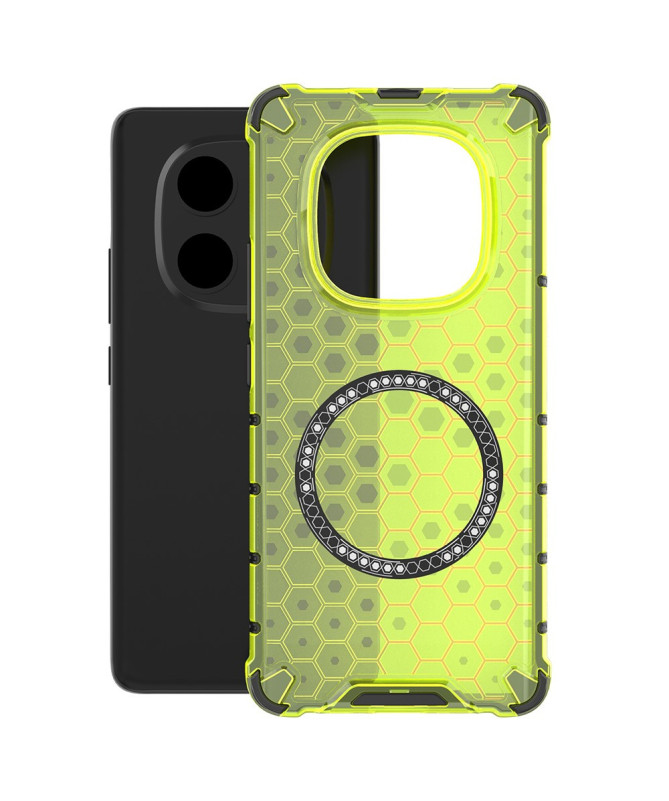 Coque Xiaomi Redmi Note 14 Pro 5G / Poco X7 - Design Nid d'Abeille et MagSafe