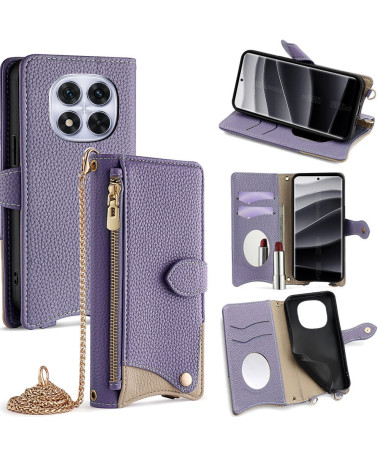 Étui Portefeuille Xiaomi Redmi Note 14 Pro 5G / Poco X7 avec Bandoulière - Protection Complète Violet - photo 39
