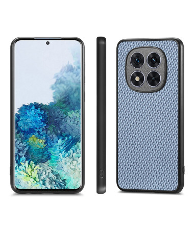 VIKSLA - Coque Xiaomi Redmi Note 14 Pro 5G / Poco X7 Style Fibre de Carbone Bleu clair - photo 3
