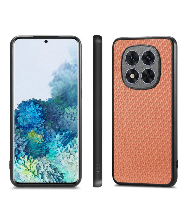 VIKSLA - Coque Xiaomi Redmi Note 14 Pro 5G / Poco X7 Style Fibre de Carbone Marron Clair - photo 5