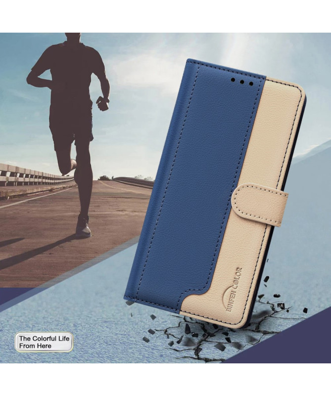 SOPHIE - Housse Poco X7 Pro Bicolore Portefeuille