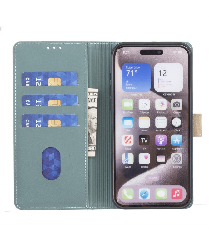 SOPHIE - Housse Poco X7 Pro Bicolore Portefeuille