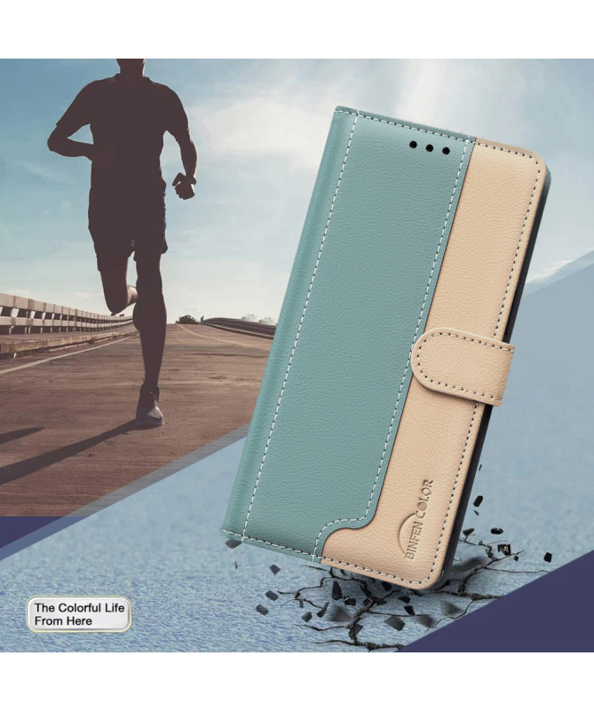 SOPHIE - Housse Poco X7 Pro Bicolore Portefeuille