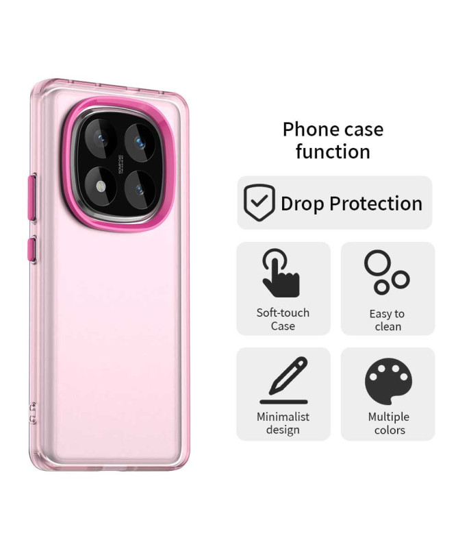 Candy 2 - Coque Xiaomi Redmi Note 14 Pro 5G / Poco X7 Transparente