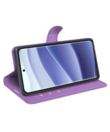 Étui Xiaomi Redmi Note 14 Pro 5G / Poco X7 style cuir porte cartes Violet - photo 30