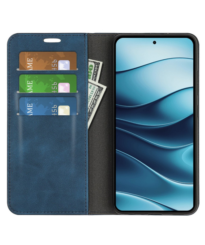 Étui Xiaomi Redmi Note 14 4G simili cuir fonction stand