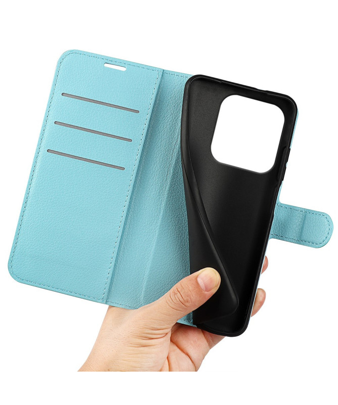 Étui Xiaomi Redmi Note 14 4G style cuir porte cartes