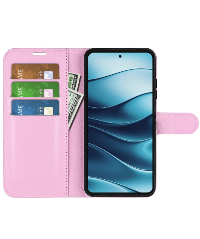 Étui Xiaomi Redmi Note 14 4G style cuir porte cartes