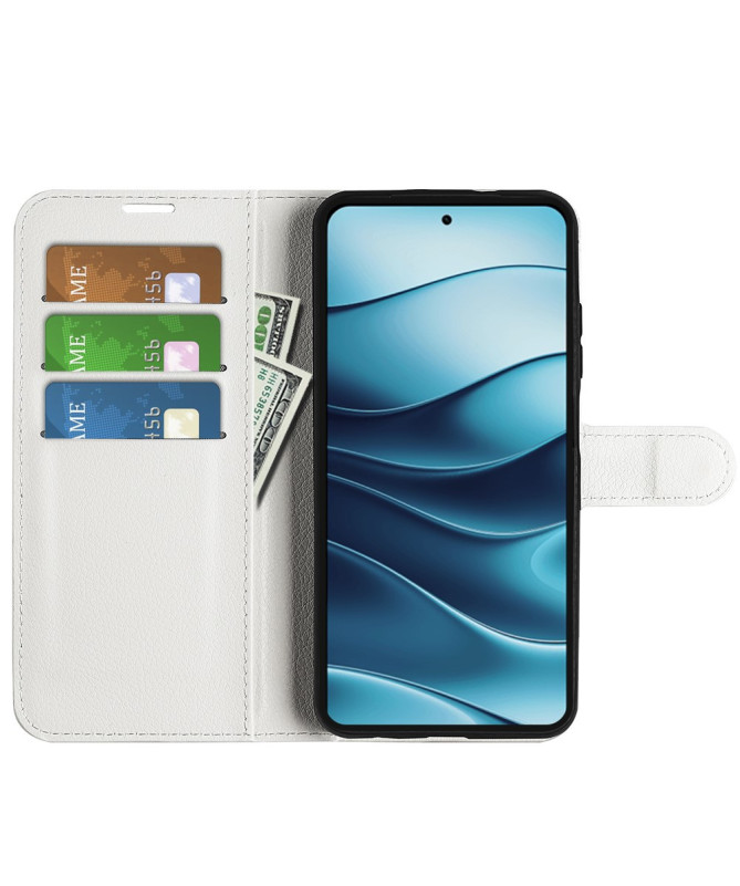 Étui Xiaomi Redmi Note 14 4G style cuir porte cartes