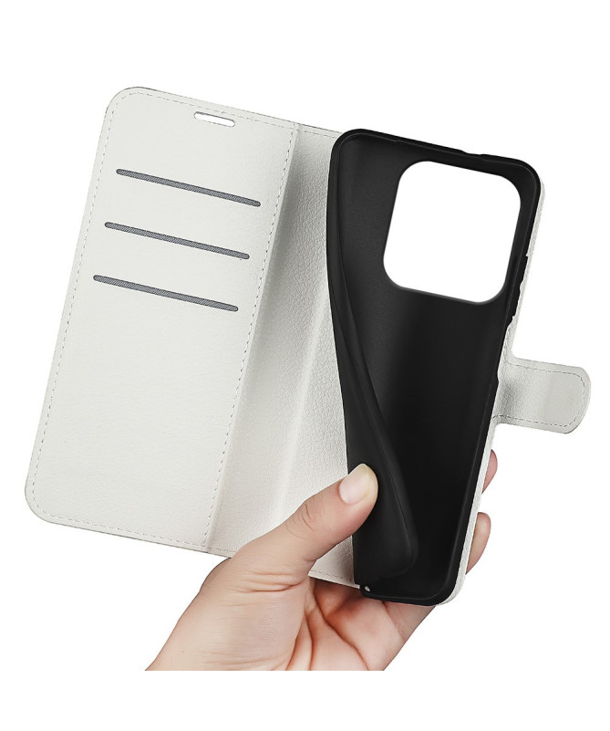 Étui Xiaomi Redmi Note 14 4G style cuir porte cartes