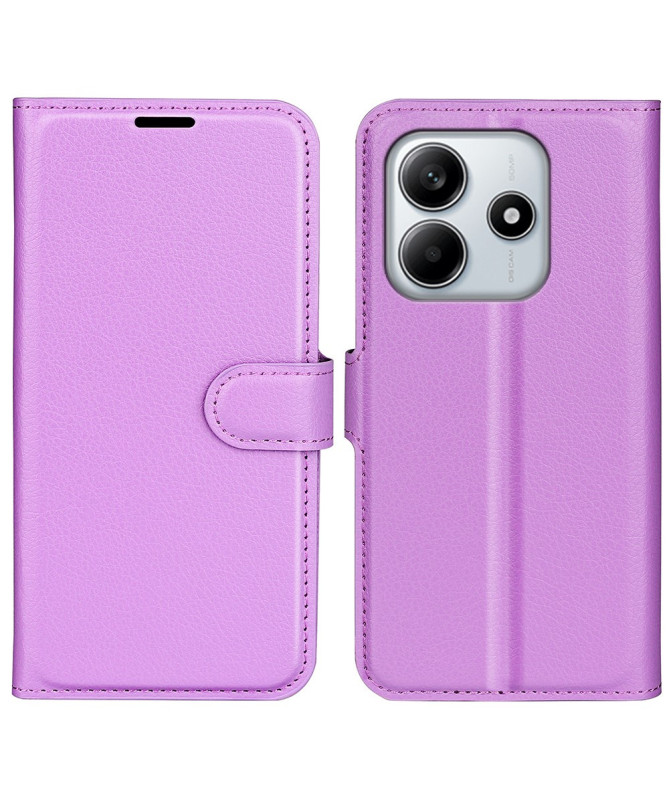 Étui Xiaomi Redmi Note 14 4G style cuir porte cartes