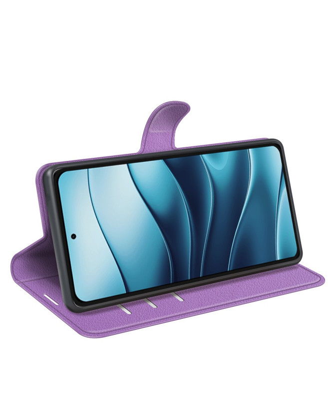 Étui Xiaomi Redmi Note 14 4G style cuir porte cartes