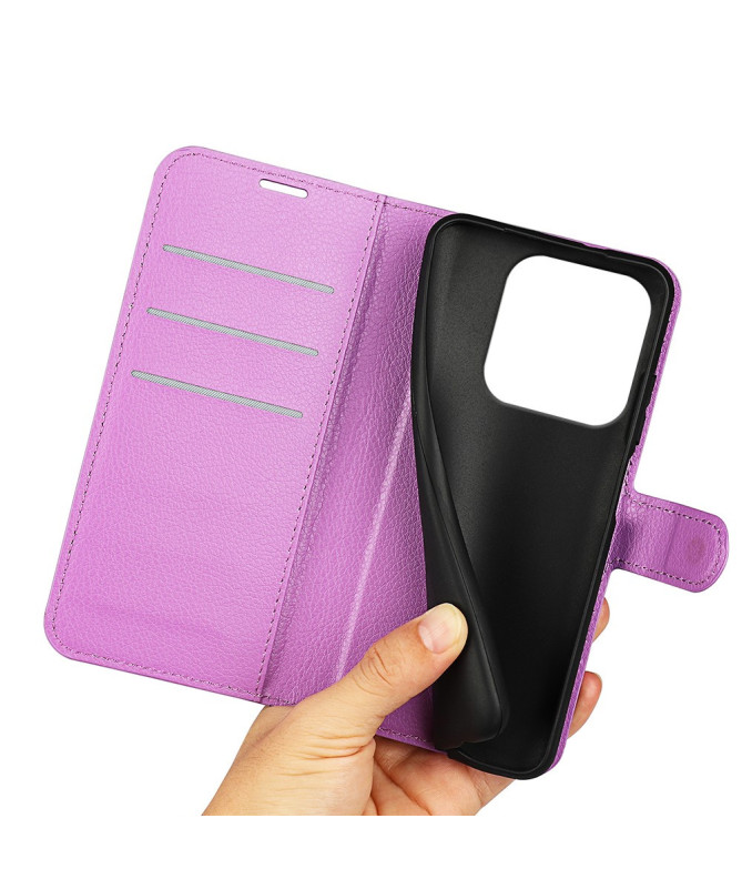 Étui Xiaomi Redmi Note 14 4G style cuir porte cartes