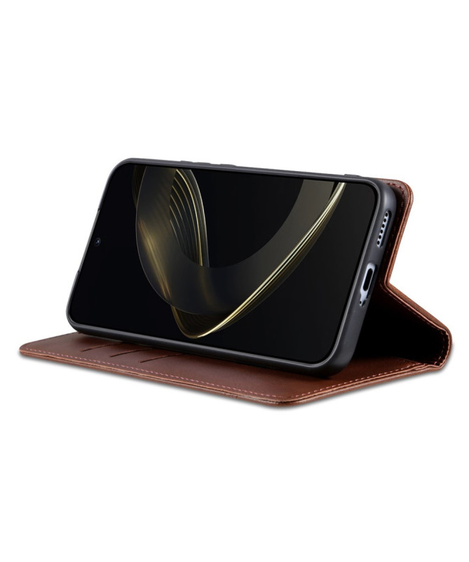 Flip cover Poco X7 Pro Porte-cartes AZNS simili cuir