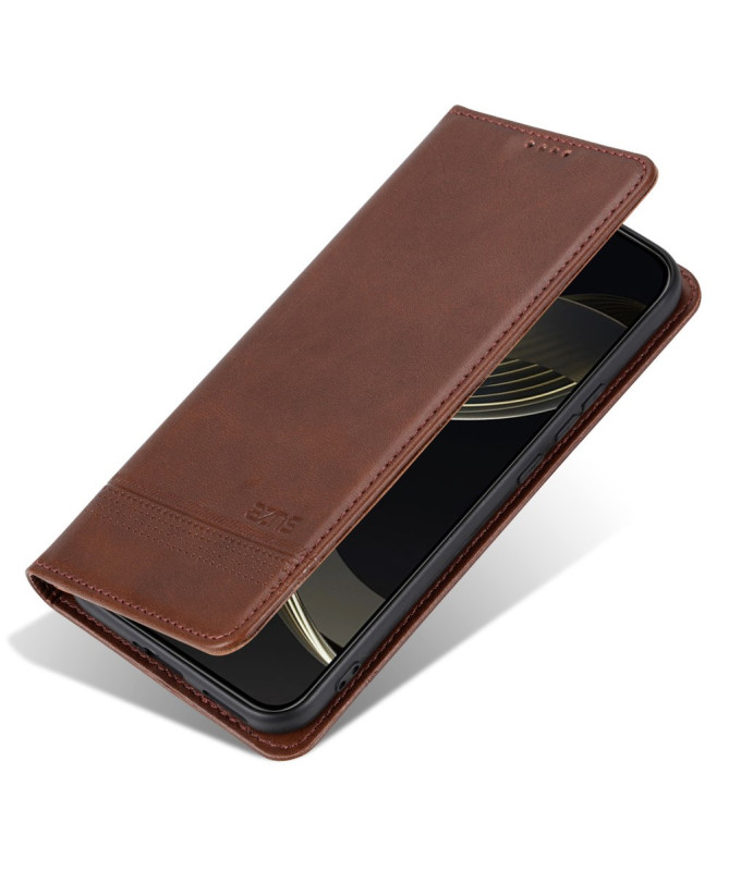 Flip cover Poco X7 Pro Porte-cartes AZNS simili cuir