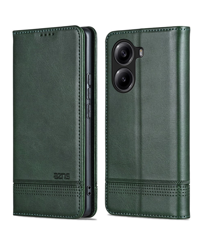 Flip cover Poco X7 Pro Porte-cartes AZNS simili cuir