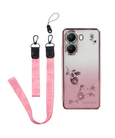 Coque Poco X7 Pro Glamour Glitz avec Sangle