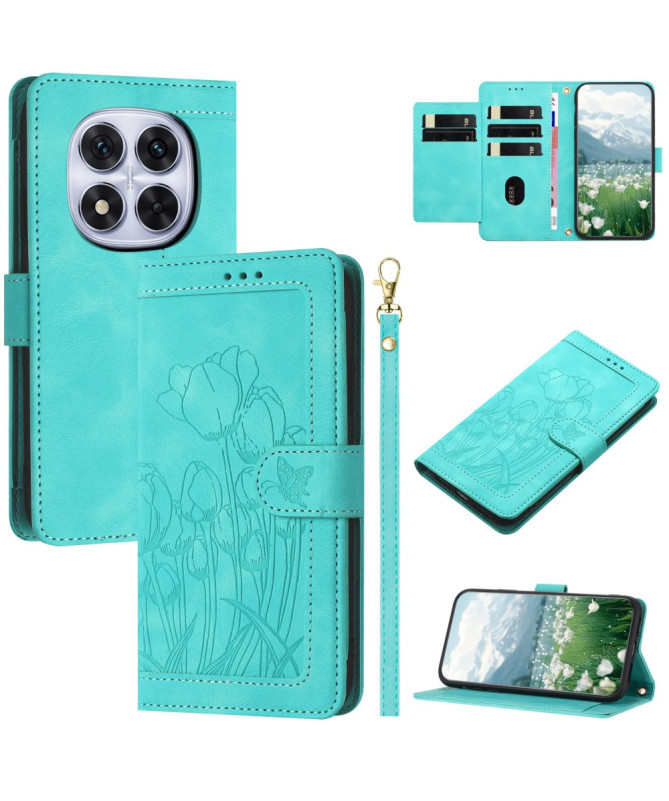 Étui Pochette Floral - Xiaomi Redmi Note 14 Pro 5G / Poco X7