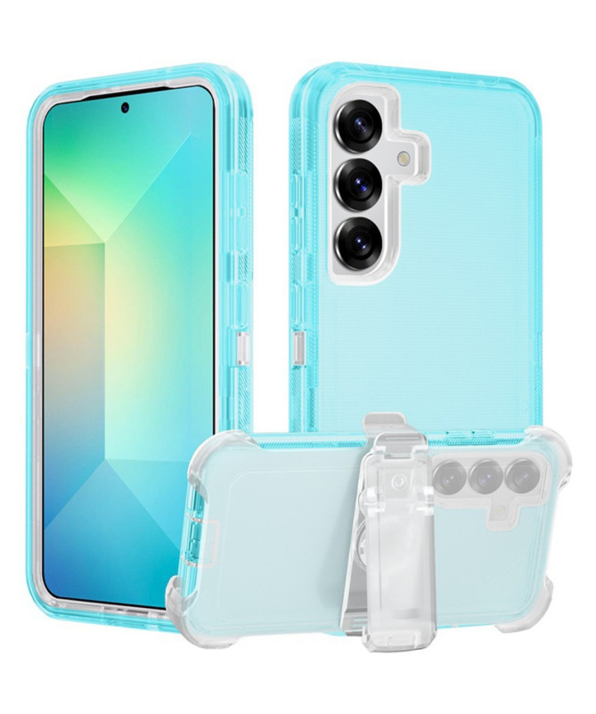 Coque Samsung Galaxy S25 Transparente avec Support Rotatif