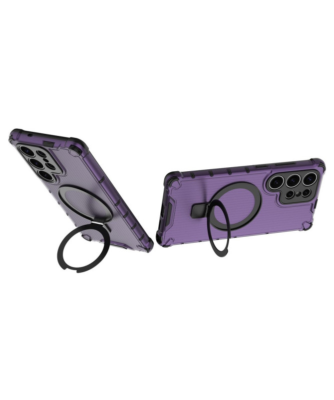 Coque Samsung Galaxy S25 Suitcase Transparente avec anneau