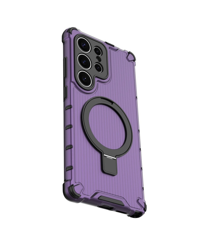 Coque Samsung Galaxy S25 Suitcase Transparente avec anneau