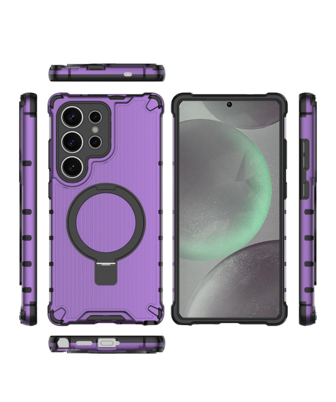Coque Samsung Galaxy S25 Suitcase Transparente avec anneau