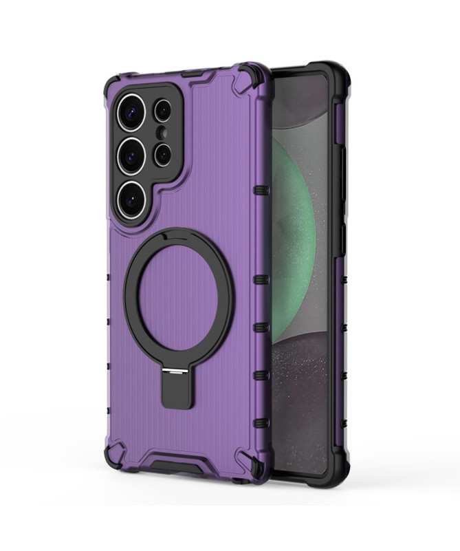Coque Samsung Galaxy S25 Suitcase Transparente avec anneau