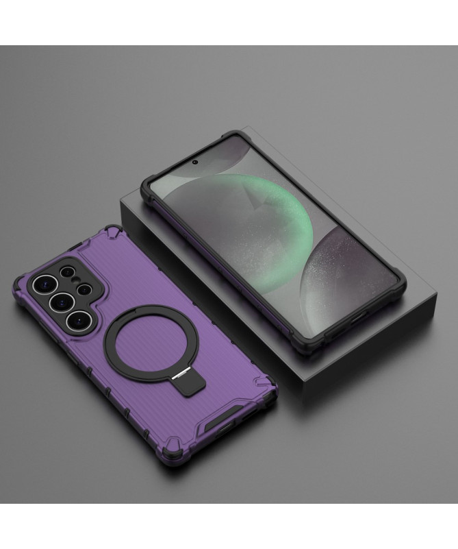 Coque Samsung Galaxy S25 Suitcase Transparente avec anneau