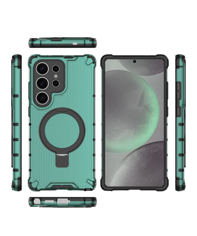 Coque Samsung Galaxy S25 Suitcase Transparente avec anneau