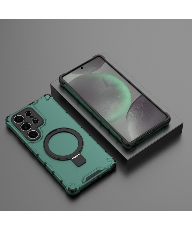 Coque Samsung Galaxy S25 Suitcase Transparente avec anneau
