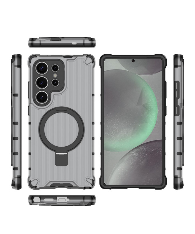 Coque Samsung Galaxy S25 Suitcase Transparente avec anneau