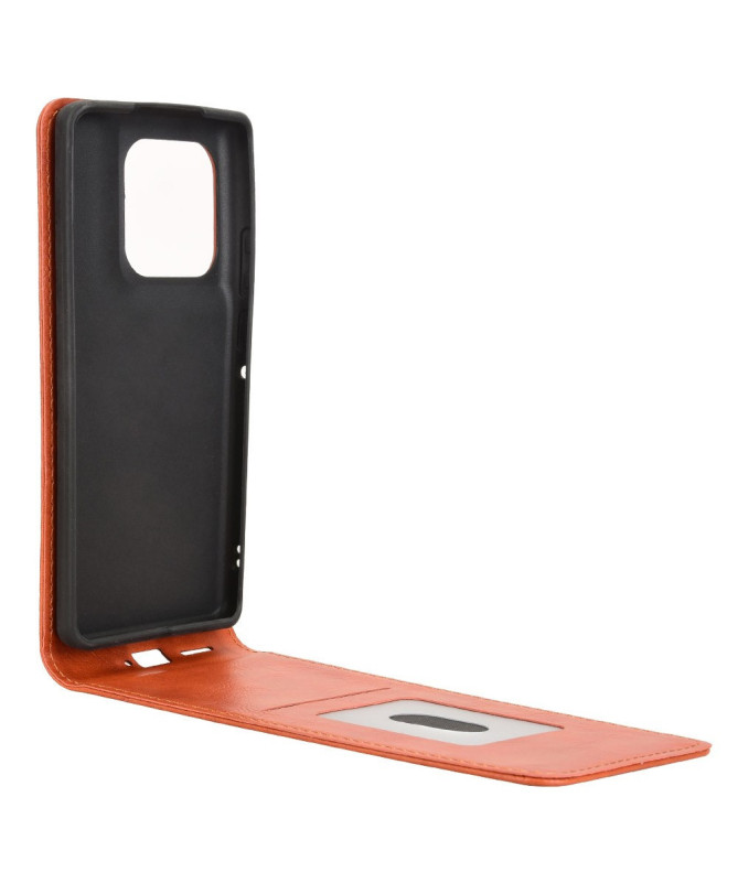 Monza - Housse Verticale Motorola Edge 50 Ultra avec Porte-Carte