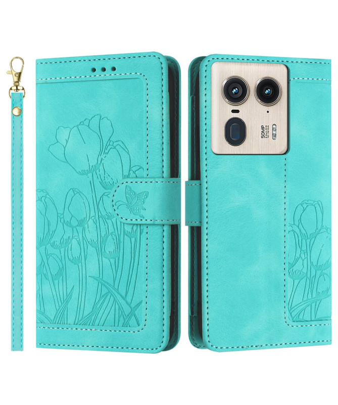 Étui Pochette Floral - Motorola Edge 50 Ultra