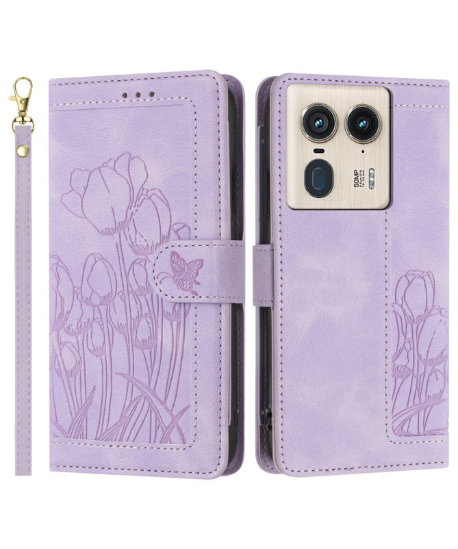 Étui Pochette Floral - Motorola Edge 50 Ultra