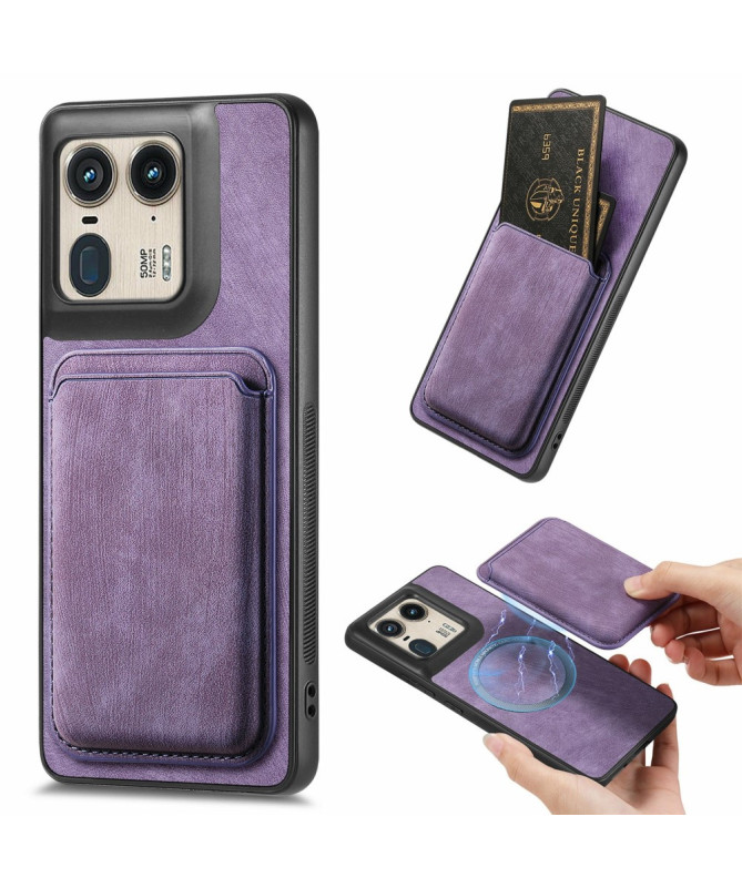 Montparnasse - Coque Motorola Edge 50 Ultra avec porte-cartes magnétique