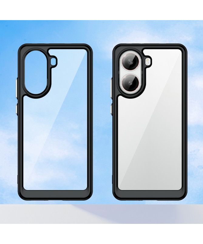 Coque Poco X7 Pro Transparente Contour Couleuré