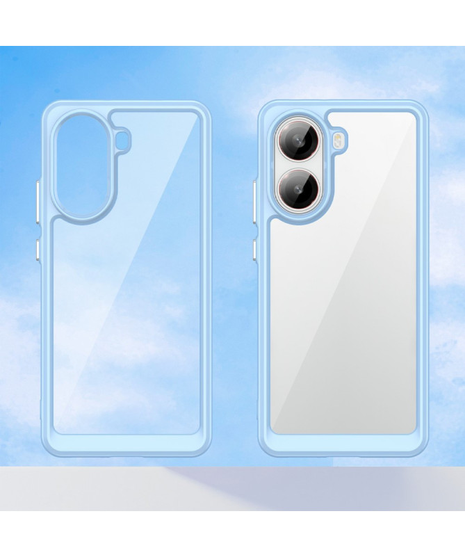 Coque Poco X7 Pro Transparente Contour Couleuré