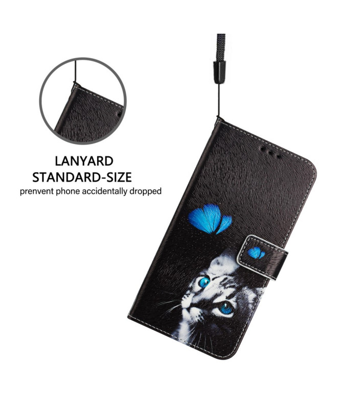 Housse Honor Magic 7 Lite Chat et Papillon