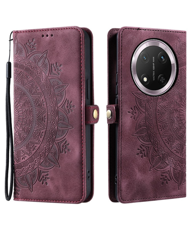 Housse Honor Magic 7 Lite Mandala avec Porte-Cartes et Dragonne