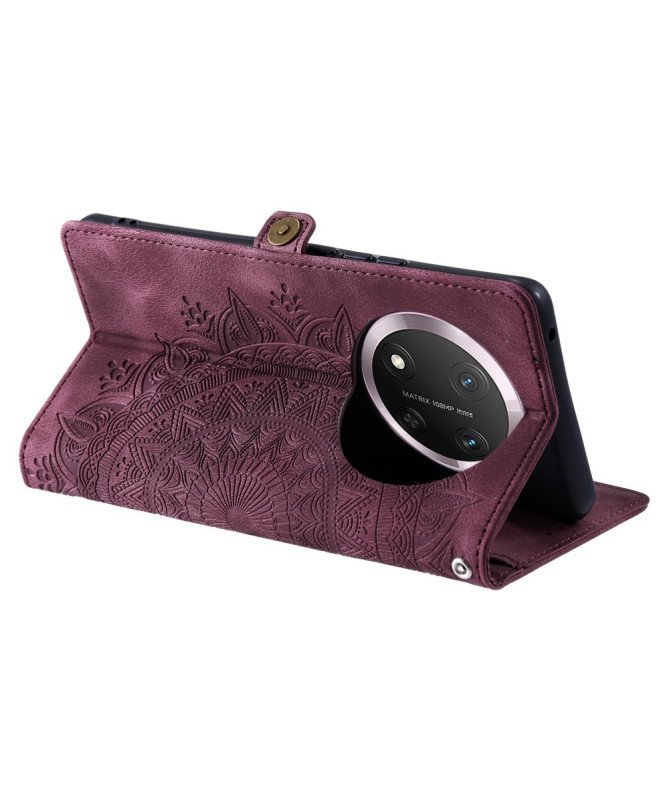 Housse Honor Magic 7 Lite Mandala avec Porte-Cartes et Dragonne