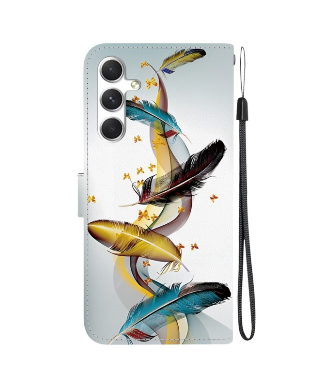 Housse Samsung Galaxy S25 Plumes Or