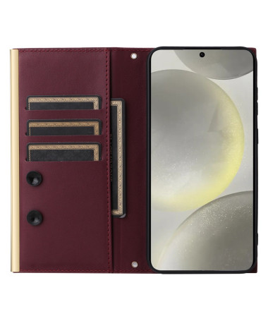 Housse Samsung Galaxy S25 Diamond Clutch Vin Rouge - photo 23