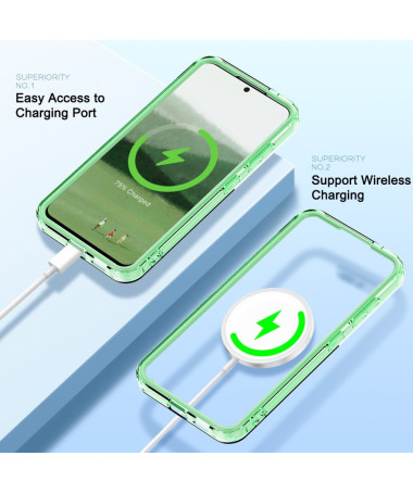 Coque Samsung Galaxy S25 Résistante Intégrale MagSafe Vert clair - photo 19