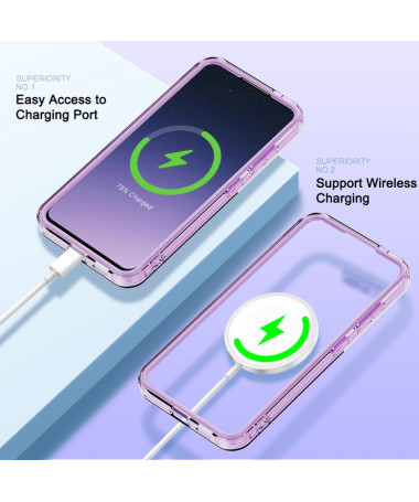 Coque Samsung Galaxy S25 Résistante Intégrale MagSafe Violet clair - photo 26